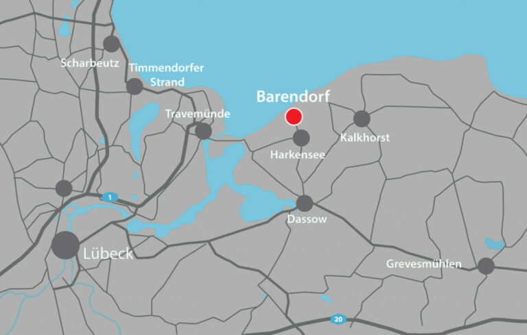 Ostsee Ferienwohnungen Greiser Karte von Barendorf